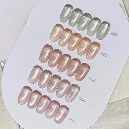 1-12pcs SHAKA Autumn Tanhua Cat Eye Pink Transparent Color Gel Nail Polish 2026 New Simple And Generous Halloween Nail Gel