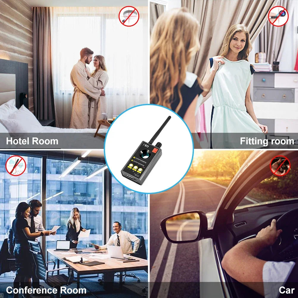 F911 Hidden Camera Detectors, Anti Spy Camera Finder, GPS Tracker Detectors, Bug & Hidden Devices Detector
