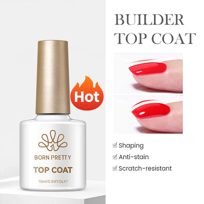 BORN PRETTY Super Top Coat and Base Gel Nail Polish for Gel Polish Semi-permanent Varnish Rubber Top Coat 10ml Nail Supplies