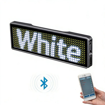 Bluetooth LED Module Name Badge DIY Programmable Scrolling Message Board Mini LED Display HD DIY Electronic Kit