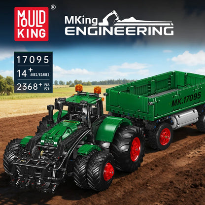 Mould King 17095 RC Multifunktionell Traktor Byggklossmodell
