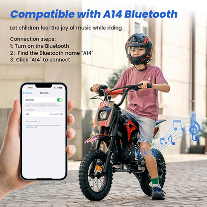Elektrisk motorcykel-leksak för barn A14 36V 5,2Ah batteri