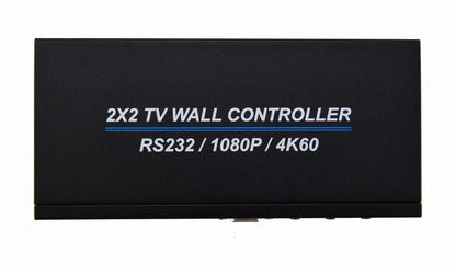 4K 60Hz 2x2 Video Wall Controller Multi Screen Splicing Processor 1x3 1x2 1x4 Office Meeting Monitor Mall 4 Channel TV Splicer
