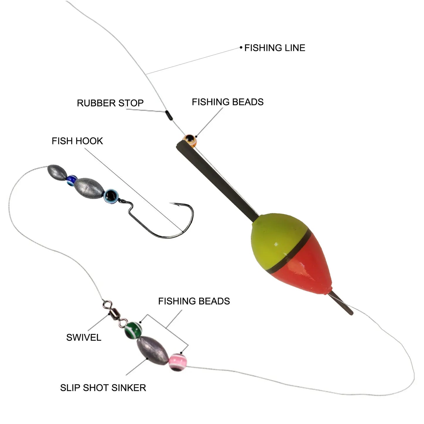 FREE FISHER 10pcs/Lot Lighted Fishing Floats,8cm Bobbers,Collection Cork Buoy Paulownia Wood Floats Plastic Stick Buoyancy 2g