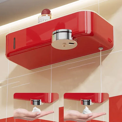soap dispenser Induction hand sanitizer machine wall mounted bathroom storage rack, fully automatic induction soap dispens    er