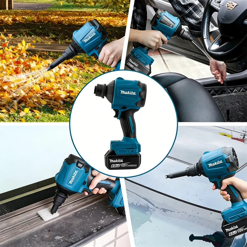Makita BL1860B 18V 6Ah 6000mAh uppladdningsbart batteri och DAS180 18V blåsmaskin
