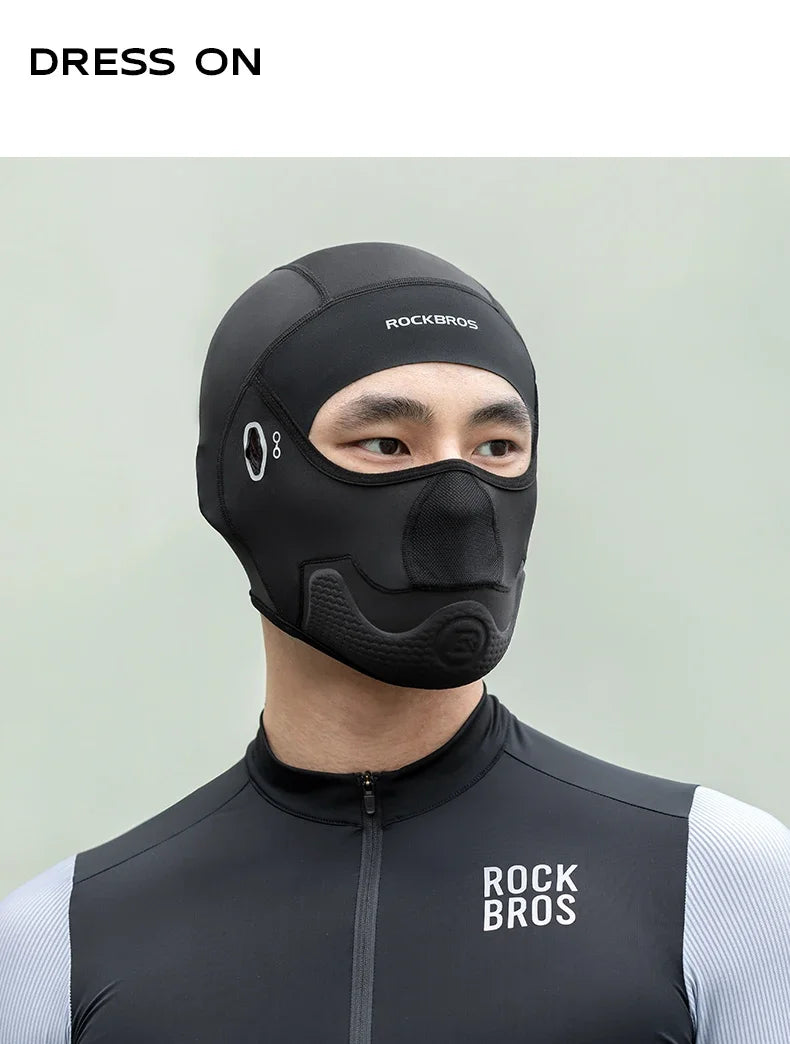 ROCKBROS Summer Cycling Hat Motorcycle Balaclava Bicycle Mask Moto Cap Helmet Liner Cool UV Protection Ice Silk Bike Face Cover