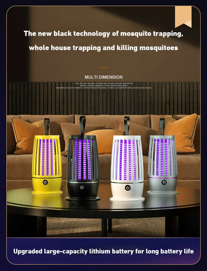 2026 USB Rechargeable Fly Trap Electric Mosquito Killer Lamp Mute Insect Repellent For Outdoor Indoor Anti Mosquito Zapper New
