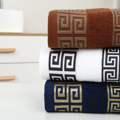 1/5/10pcs Black Cotton Towels Cover 34x74cm/70x140cm Embroidered Hotel Quality Bath Towel for Adults Christmas Gift Face Towels