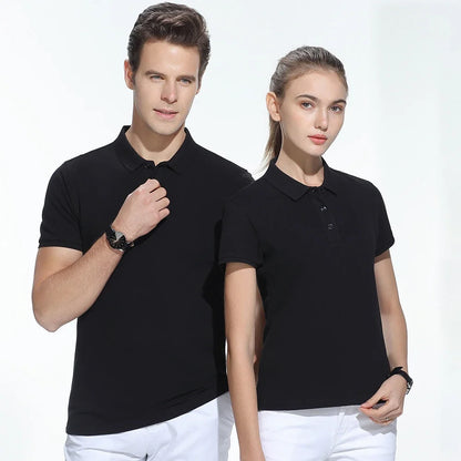 Polo-shirt med Eget Tryck eller Logotyp – 100% Bomull, Unisex S–6XL (Asian)