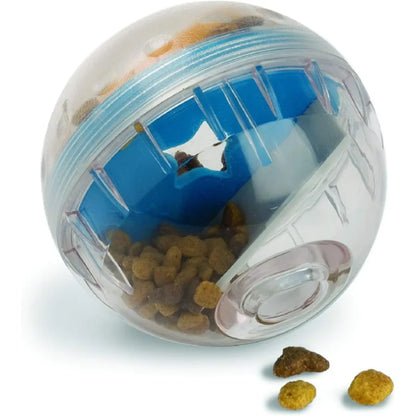 Pet Puzzle IQ Treat Ball Dog Treat Dispenser Toy Ball Interactive Dog Toy - 4" Dog Food Toy Stimulation, Slow Feeder