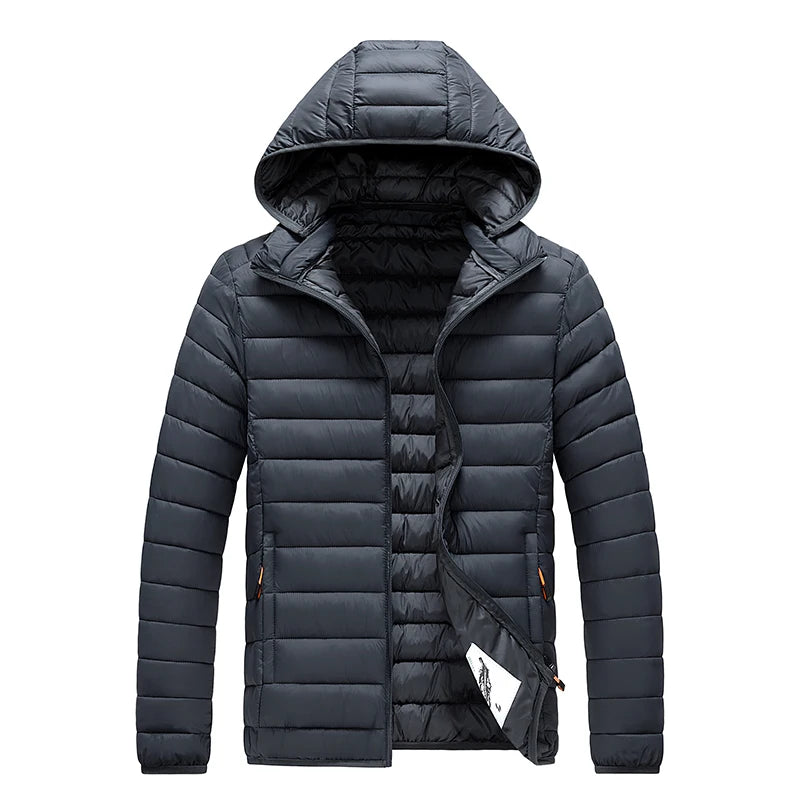 Vinterparkas Herr – Vattentät, varm, löstagbar huva, S–8XL, 11 färger