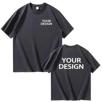 T-shirt i Bomull med Eget Tryck & Logotyp – Unisex, Lös Passform | XS–4XL