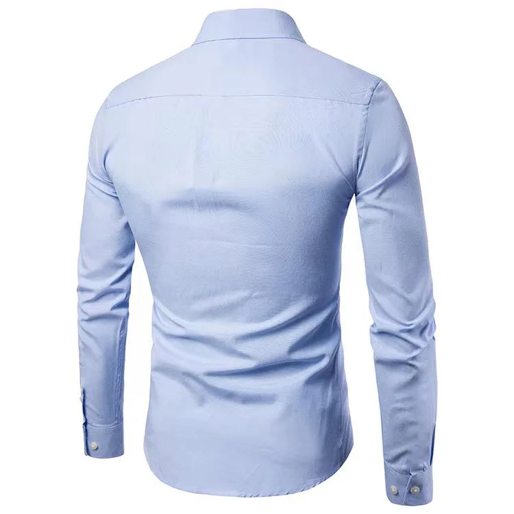 Men Shirts Long Sleeve T Shirts Blouses Single Breasted Turn Down Collar Casual Shirts Spliced Solid Loose Button Spring
