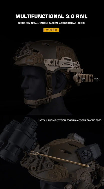 Wendy 3.0 taktik- och träningshjälm, förenklad version för jakt och airsoft