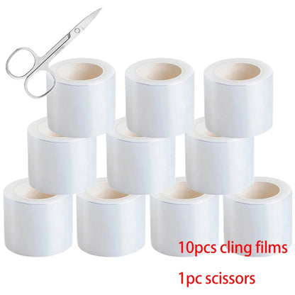 3/5/10 Roll Tattoo Film Wrap Clear Cover Film 4mm*200m For Eyebrow Eyelashes Lip Cleaning Transparent Makeup Tools Accessories
