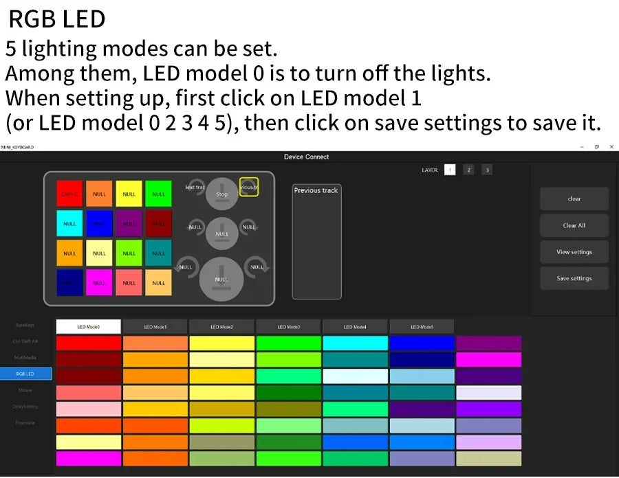 Bluetooth Macropad Macro Mechanical Keyboard 16 Keys 3 Knob RGB Mini Gaming Custom Programming Hotswap Keypads For Photoshop