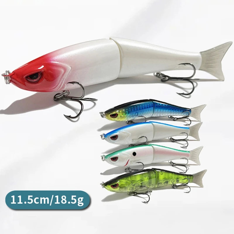 11.5cm 18.5g Balam Glide Bait Swimbait Joint Giant Pike Bass Fishing Lure Hard Bait Catfish Saltwater Lures Leurre De Pêche