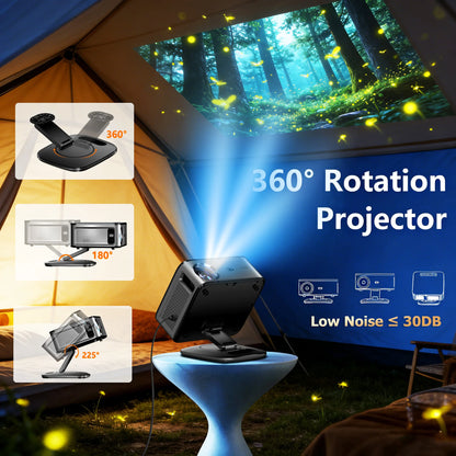 XIWBSY T08 Plus Full HD-projektor med autofokus och Android 11
