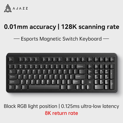 AJAZZ AK980 mekaniskt USB-tangentbord med 98 tangenter, RGB och hot-swap