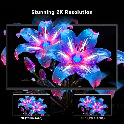 KTC H27T7P-2 Gaming Monitor 27" – Fast IPS 2K QHD 210Hz OC 1ms HDR400 FreeSync G-Sync 1,07 Mdr Färger Höjdjusterbart Stativ VESA