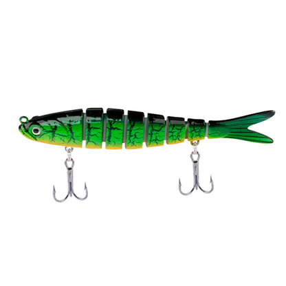 CIBO Fiskedrag Stort Kit – Swimbait Jointed Lure för Gös Abborre Gädda Hav Sjö Å, 12 Färger + 5-pack