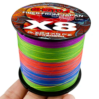 GHOTDA 8 Braided Fishing Line 100M Advanced Braid 8 Strands 0.14mm-0.55mm 18-78lb Multifilament PE Lure Line Braided Line