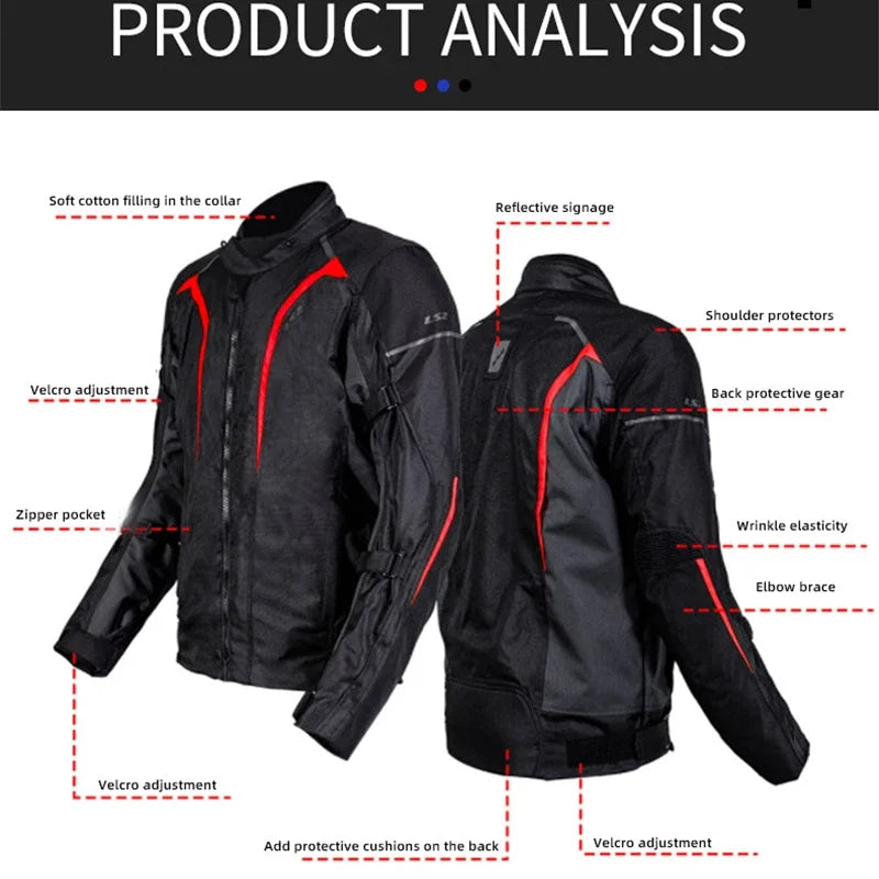 MC-jacka LS2 Sepang MJ145 – körjacka med mjuka skydd, M–XXXL