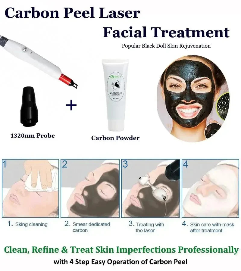 ‌Professional QSwitch NDYag Laser Machine Picosecond Tattoo Pigment Removal Carbon Peeling Facial Cleaning Painless Treatment‌