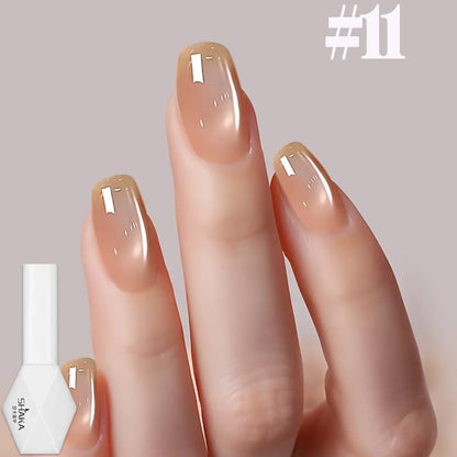1-12pcs SHAKA Autumn Tanhua Cat Eye Pink Transparent Color Gel Nail Polish 2026 New Simple And Generous Halloween Nail Gel