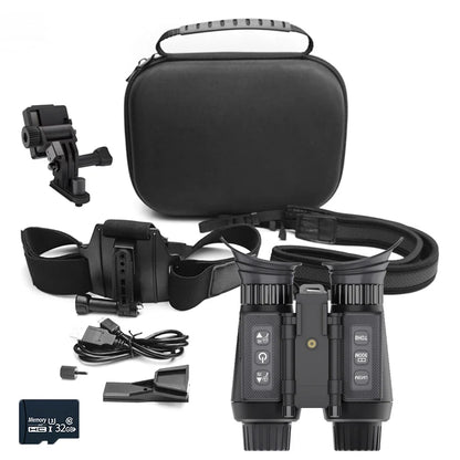 NV8300 Night Vision Binoculars Goggles 8X Digital Zoom 4K UHD 36MP 3D Head Mount Infrared Night Vision Device Hunting Telescope