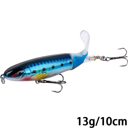 Goture Whopper Popper 10cm/11cm/14cm Topwater FIshing Lure Blowups Pike Baits Rotating Tail Fishing Tackle Crankbait Wobblers