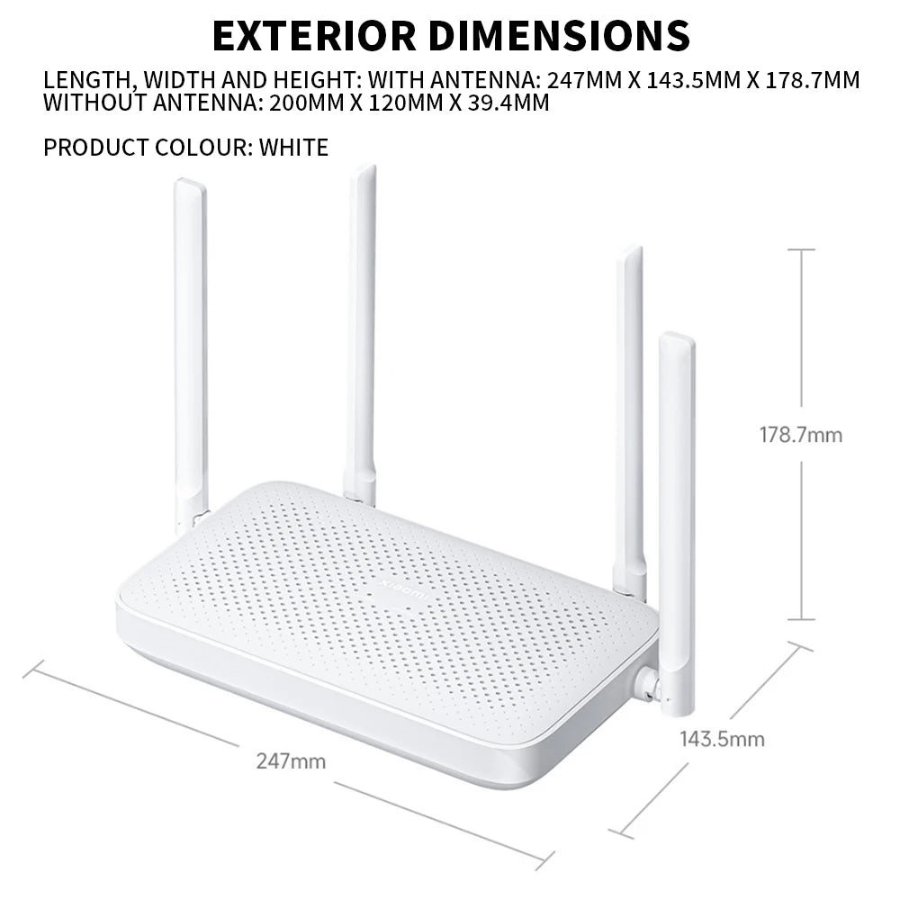 Xiaomi mijia Mi router AX1500 2.4G/5GHz WiFi6 1501Mbps Support IPTV Mesh Network Mijia App Wifi Gigabit Amplifier