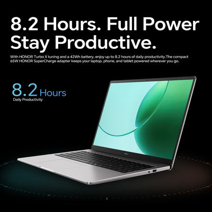 HONOR MagicBook X16 AMD 2025 Laptop 16 Inch  AMD Ryzen 5 6600H Processor AMD Radeon 660M Graphics, 40W Boosted‑Performance Mode, Slim Laptop for Work, Study & Light‑Entertainment