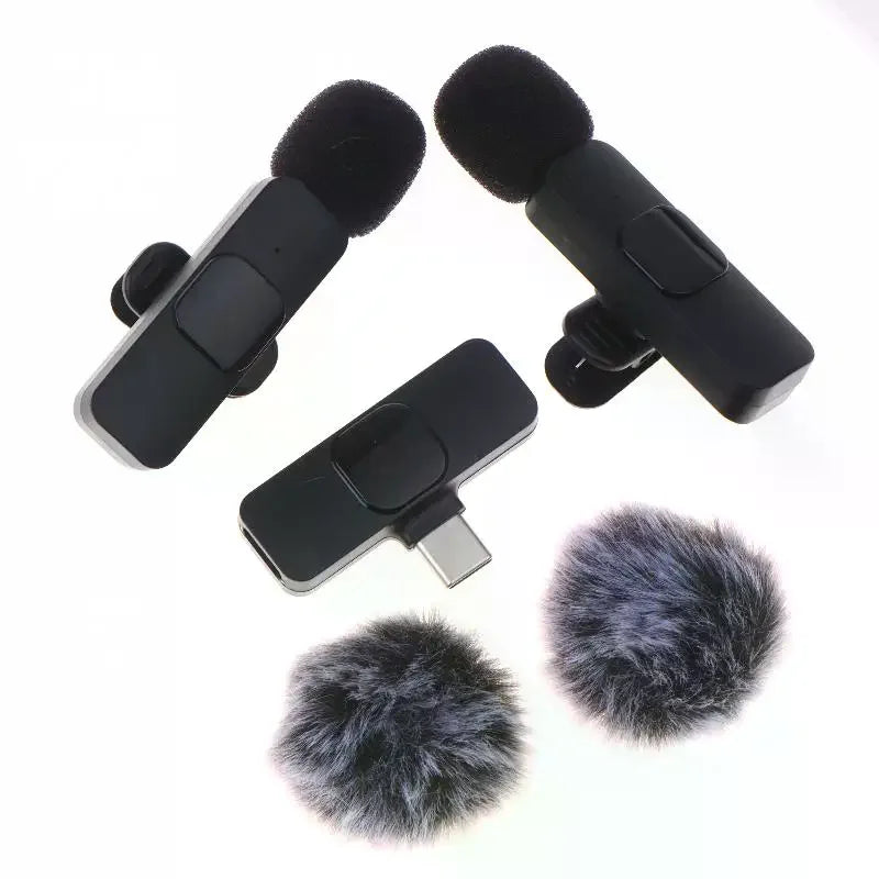 K9 Wireless  Microphone Mini Audio Video Recording Mic For Phone Android Laptop Live Gaming Mobile Phone Microphone