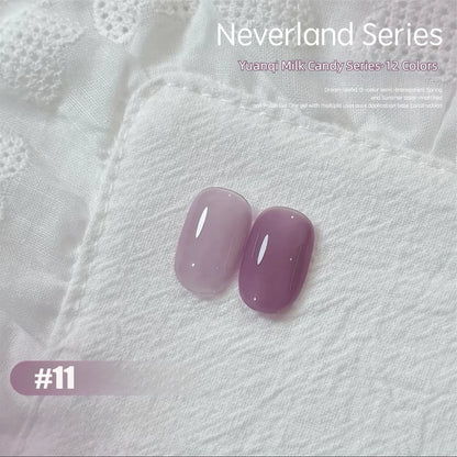 MAINEL 1-12Pcs Fashion Nude Shiny Soak Off UV Gel Nail Gel Polish Cosmetics Nail Art Nails Gel Polish Tips Nail Varnish