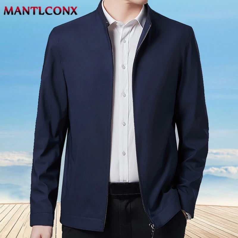 Herr Casual Blazer – Lös Business Kavaj för Kontor, Vår & Höst, 7 Färger, Storlek M–3XL