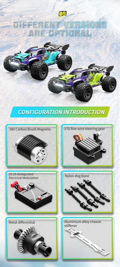 Teeggi 1:16 RC-bil 4WD 7.4V