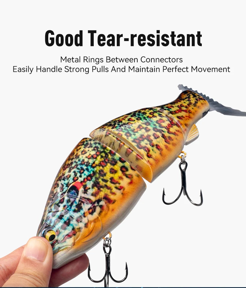 LEYDUN JOINTED CLAW SATCHET 184mm 2.5OZ Fishing Lures Joint Body Glide Swimbaits Floating Powerful S-Shaped Big Hard Baits Bass