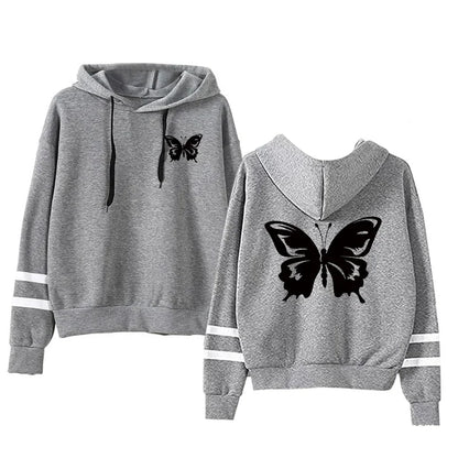 Casual Daily Women Tracksuit Hoodies Quality Single Piece Stripe Sweatshirt and Sweatpants Comfort Outdoor Jogging Autumn Winter