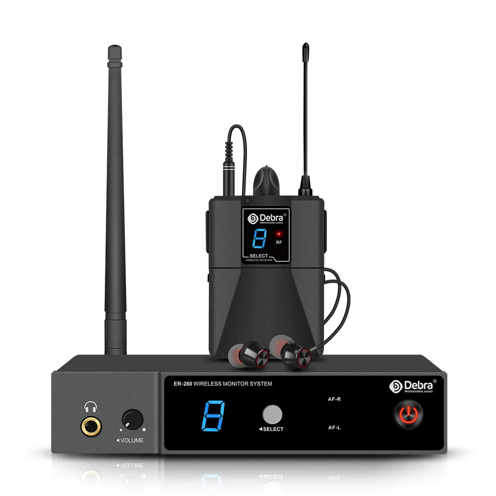 Debra ER-280 UHF Trådlöst In-Ear Monitor-system