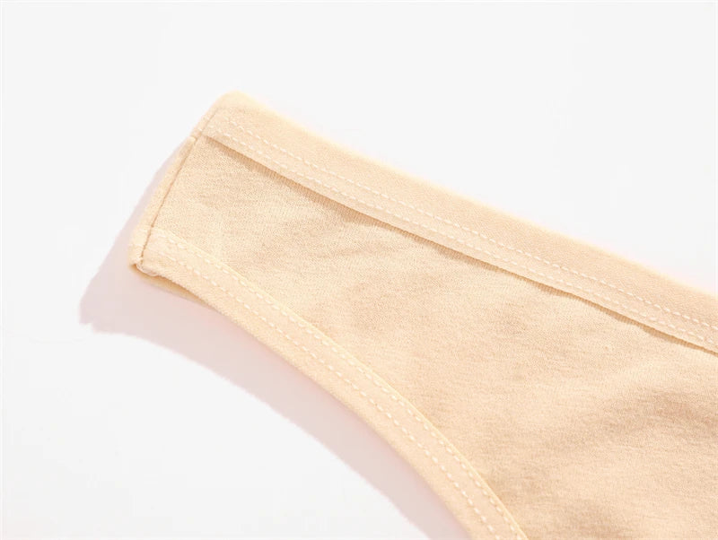 3Pcs/set Cotton Seamless Panties Comfort Underwear for Women Low Waist Breathable Thongs Sexy Solid Sport G-String Soft Lingerie