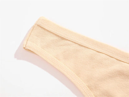 3Pcs/set Cotton Seamless Panties Comfort Underwear for Women Low Waist Breathable Thongs Sexy Solid Sport G-String Soft Lingerie