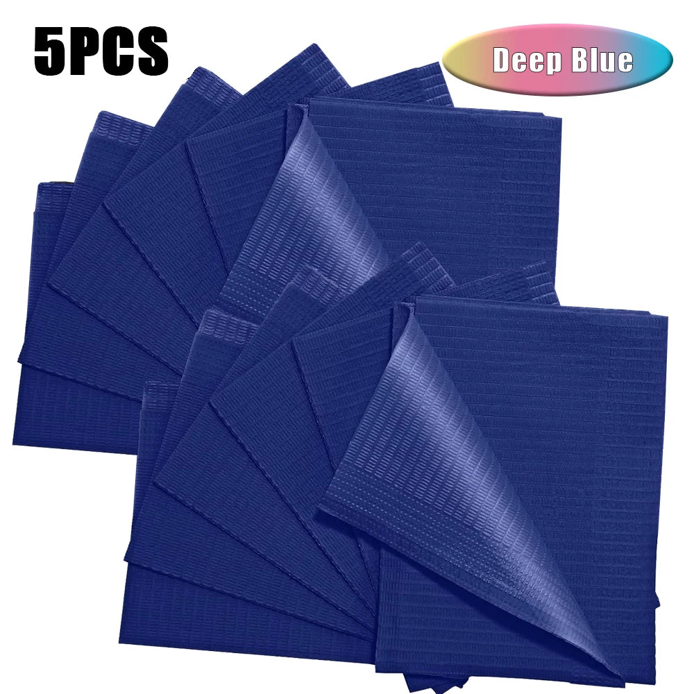 5-125pcs Disposable Waterproof Tattoo Bibs 10 Colors Tattoo Clean Wipes Pad Table Covers Patient Dental Napkins Accessories