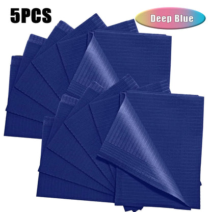 5-125pcs Disposable Waterproof Tattoo Bibs 10 Colors Tattoo Clean Wipes Pad Table Covers Patient Dental Napkins Accessories