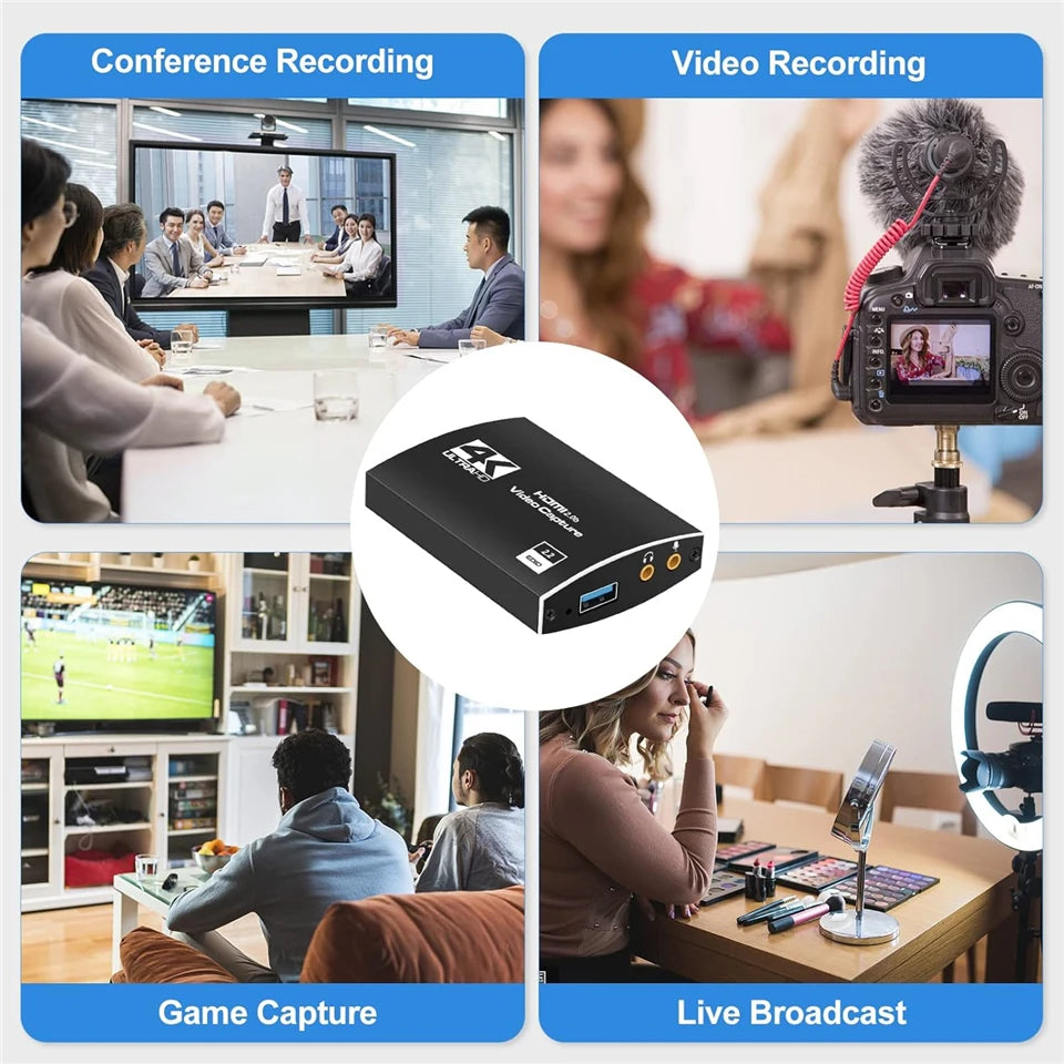 ZY-HC30A USB 3.0 HDMI-capture card – 4K/60 input och 1080p/60