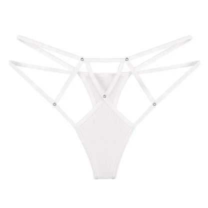 Women Lace Panties Thongs Pearl Pendant Lace Embroidery G-String T-Back Briefs Underwear Adjustable Ladies Panties Sexy Lingerie