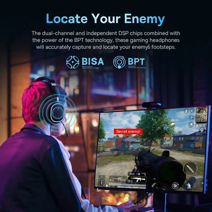 Baseus GH02 Trådlösa Gaminghörlurar med Mikrofon