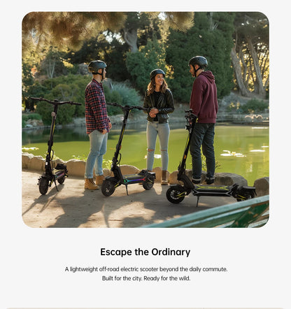 OOTD SR1 hopfällbar elscooter med 10-tumsdäck och skivbroms