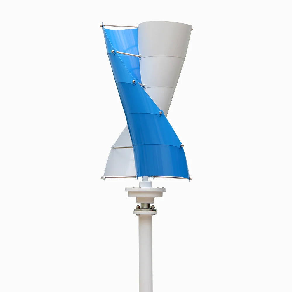 Vertikal Vindturbin 2kW/3kW 12V/24V/48V – Låg Startvindshastighet MPPT Boost, Hybrid Sol+Vind eller Off-Grid Ren Sinusvåg 220V